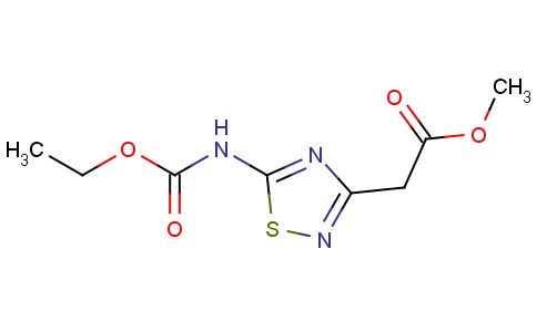 1,2,4-Thiadiazole-3-acetic acid, 5-[(ethoxycarbonyl)amino]-, methyl ester
