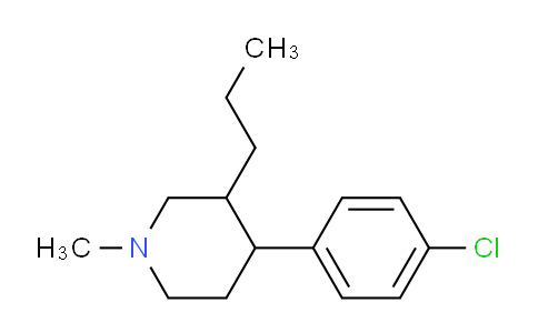 4-(4-氯苯基)-1-甲基-3-丙基哌啶