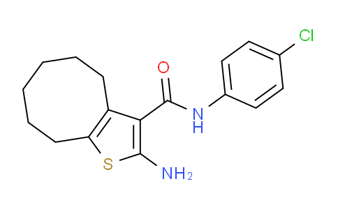 2-氨基-N-(4-氯苯基)-4,5,6,7,8,9-六氫環(huán)八[b]噻吩-3-甲酰胺