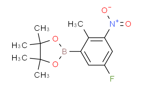 2-(5-氟-2-甲基-3-硝基苯基)-4,4,5,5-四甲基-1,3,2-二氧杂硼环戊烷