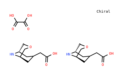 exo-3-Oxa-9-aza-bicyclo[3.3.1]none-7-acetic acid oxelate(2:1)