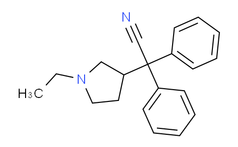 3-吡咯烷乙氰,1-乙基-A,A-二苯基-