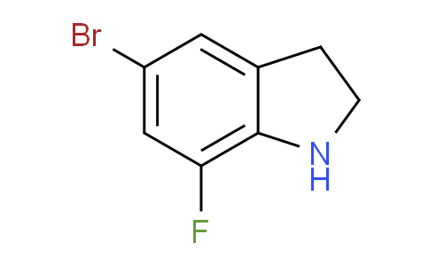1H-吲哚,5-溴-7-氟-2,3-二氫-