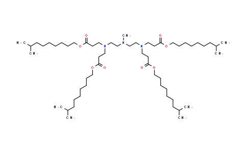 Tetrakis(8-methylnonyl) 3,3',3'',3'''-(((methylazanediyl)bis(ethane-2,1-diyl))bis(azanetriyl))tetrapropanoate