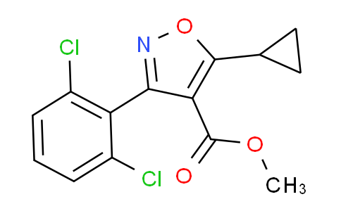 5-環(huán)丙基-3-(2,6-二氯苯基)異惡唑-4-甲酸甲酯