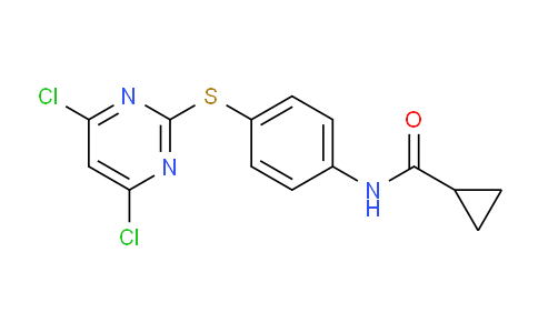 N-[4-[(4,6-二氯-2-嘧啶基)硫代)苯基]環(huán)丙甲酰胺