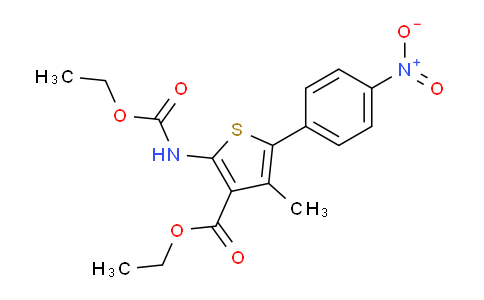 3-(乙氧基羰基)-4-甲基-5-(4-硝基苯基)噻吩-2-基氨基甲酸乙酯