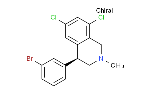 (S)-4-(3-溴苯基)-6,8-二氯-2-甲基-1,2,3,4-四氢异喹啉