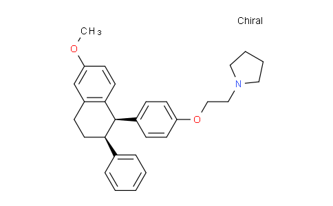 1-[2-[4-[(1R,2S)-6-甲氧基-2-苯基-1,2,3,4-四氫萘-1-基]苯氧基]乙基]吡咯烷
