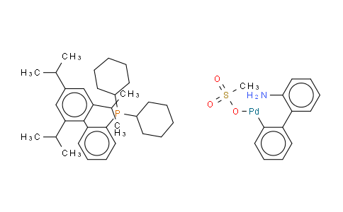 甲烷磺酸(2-二環(huán)己基膦基-2',4',6'-三-異丙基-1,1'-聯(lián)苯基)(2'-氨基-1,1'-聯(lián)苯-2-基)鈀(II)