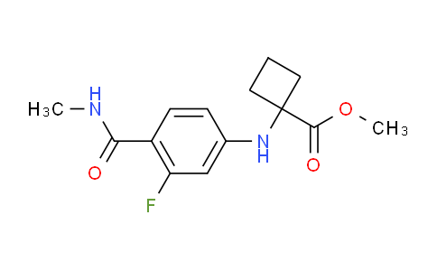 1-[3-氟-4-(甲基氨基甲?；?苯胺基]環(huán)丁烷-1-羧酸甲酯