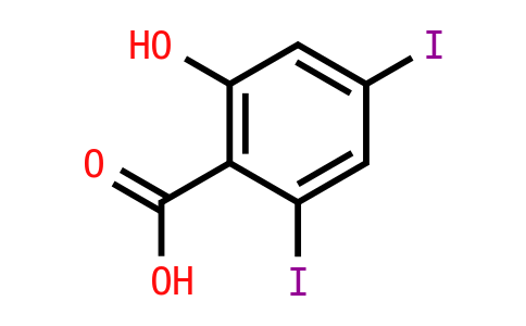 2-羟基-4,6-二碘苯甲酸