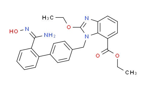 ethyl 2-ethoxy-1-((2′-(N′-hydroxycarbamimidoyl)biphenyl-4-yl)methyl)-1H-benzo[d]imidazole-7-carboxylate