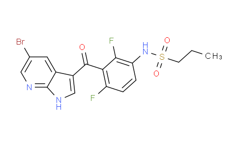 N-(3-((5-溴-1H-吡咯并(2,3-b)吡啶-3-基)羰基)-2,4-二氟苯基)-1-丙烷磺酰胺