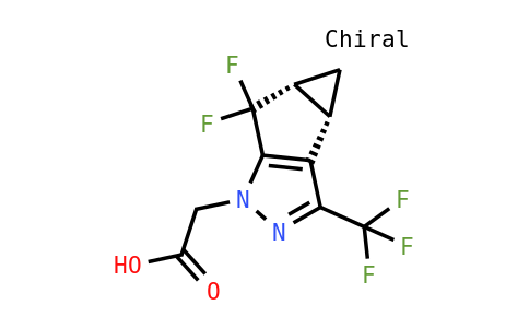 2-((3BS,4AR)-5,5-二氟-3-(三氟甲基)-3B,4,4A,5-四氢-1H-环丙烯并[3,4]环戊二烯并[1,2-C]吡唑-1-基)乙酸