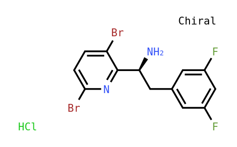 (S)-1-(3,6-二溴吡啶-2-基)-2-(3,5-二氟苯基)乙-1-胺盐酸盐