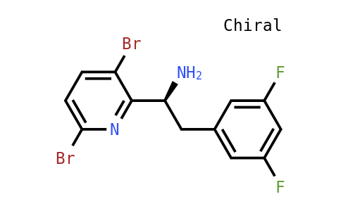 (S)-1-(3,6-二溴吡啶-2-基)-2-(3,5-二氟苯基)乙胺