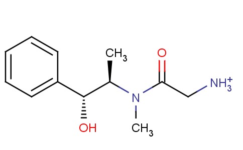 [2-[[(1R,2R)-1-hydroxy-1-phenylpropan-2-yl]-methylamino]-2-oxoethyl]azanium