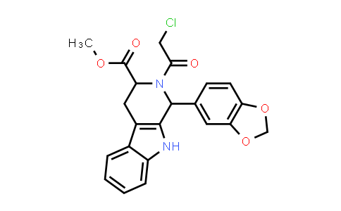 (1R,3R)-methyl-1,2,3,4-tetrahydro-2-chloroacetyl-1-(3,4-methylenedioxyphenyl)-9H-pyrido[3,4-B]indole-3-carboxylate