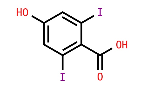 4-羟基-2,6-二碘苯甲酸