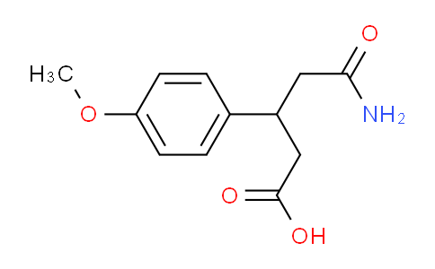 5-氨基-3-(4-甲氧基苯基)-5-氧代戊酸