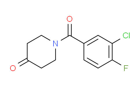 N-(3-氯-4-氟苯甲?；?-哌啶-4-酮