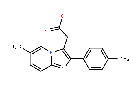 6-Methyl-2-(4-methylphenyl)imidazo[1,2-a]-pyridine-3-acetic acid
