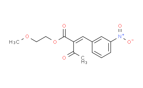 2-甲氧基乙基 (2E)-2-乙?；?3-(3-硝基苯基)-丙烯酸酯