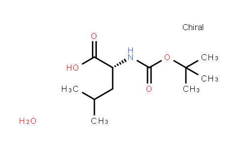N-[叔丁氧羰基]-D-亮氨酸一水合物