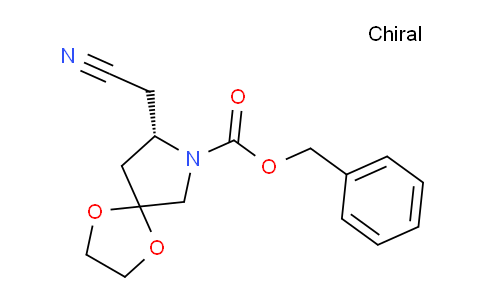 (8S)-8-(氰甲基)-1,4-二氧雜-7-氮雜螺[4.4]壬烷-7-羧酸苯甲酯