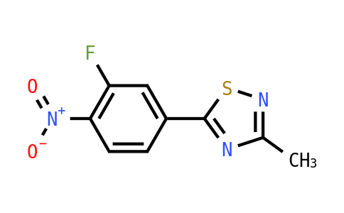 5-(3-Fluoro-4-nitrophenyl)-3-methyl-1,2,4-thiadiazole