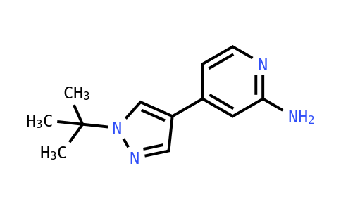 4-[1-(叔丁基)-1H-吡唑-4-基]吡啶-2-胺