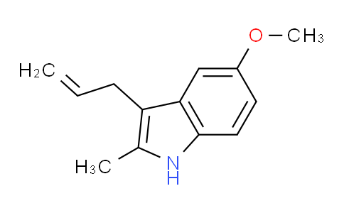 5-甲氧基-2-甲基-3-(2-丙烯-1-基)-1H-吲哚