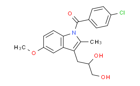 (4-氯苯基)[3-(2,3-二羥基丙基)-5-甲氧基-2-甲基-1H-吲哚-1-基]甲酮