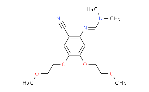 （1E)-N′-[2-氰基-4,5-雙(2-甲氧基乙氧基)苯基]-N，N-二甲基甲酰亞胺