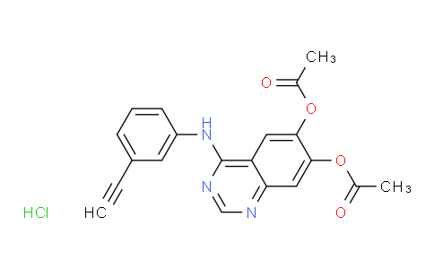 6,7-喹唑啉二醇,4-[(3-乙炔基苯基)氨基]-，6,7-二乙酸酯，鹽酸鹽 (1:1)