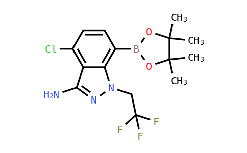 4-氯-7-(4,4,5,5-四甲基-1,3,2-二氧杂硼烷-2-基)-1-(2,2,2-三氟乙基)-1H-吲唑-3-胺