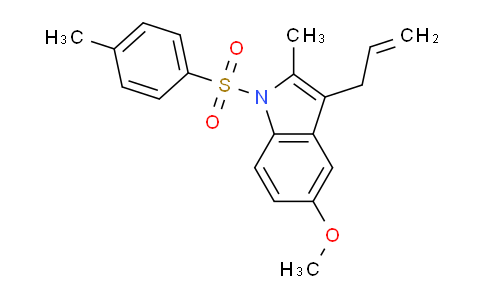 5-甲氧基-2-甲基-1-[(4-甲基苯基)磺?；鵠-3-(2-丙烯-1-基)-1H-吲哚