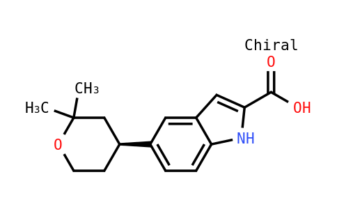 5-[(4S)-四氫-2,2-二甲基-2H-吡喃-4-基]-1H-吲哚-2-羧酸