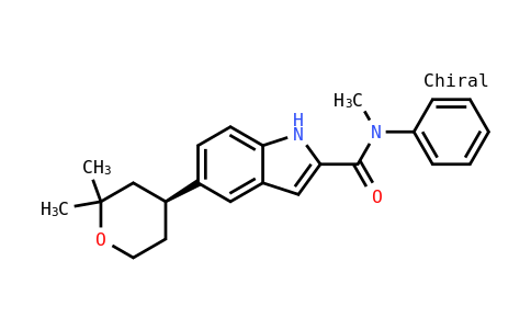 N-甲基-N-苯基-5-[(4S)-四氫-2,2-二甲基-2H-吡喃-4-基]-1H-吲哚-2-甲酰胺