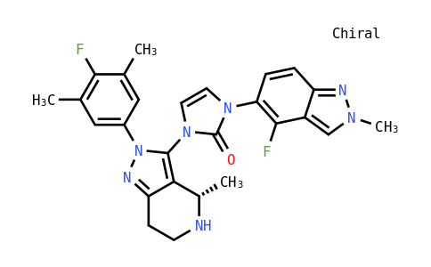 (S)-1-(4-氟-1-甲基-1H-吲唑-5-基)-3-(2-(4-氟-3,5-二甲基苯基)-4-Chemicalbook甲基-4,5,6,7-四氢-2H-吡唑并[4,3-c]吡啶-3-基)-1,3-二氢-2H-咪唑-2-酮