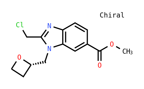 Methyl (S)-2-(chloromethyl)-1-(oxetan-2-ylmethyl)-1H-benzo[D]imidazole-6-carboxylate