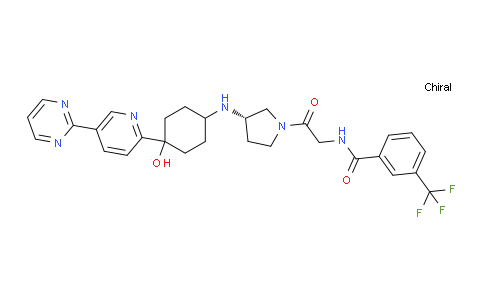 N-[2-[(3S)-3-[[4-羟基-4-[5-(嘧啶-2-基)吡啶-2-基]环己基]氨基]吡咯烷-1-基]-2-氧代乙基]-3-(三氟甲基)苯甲酰胺