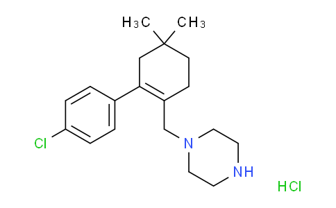 1-((4'-Chloro-5,5-dimethyl-3,4,5,6-tetrahydro-[1,1'-biphenyl]-2-yl)methyl)piperazinehydrochloride
