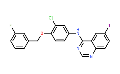 N-[3-氯-4-(3-氟苄氧基)苯基]-6-碘喹唑啉-4-胺