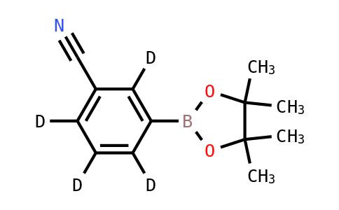 3-(4,4,5,5-四甲基-1,3,2-二氧硼烷-2-基)苯腈-2,4,5,6-D4