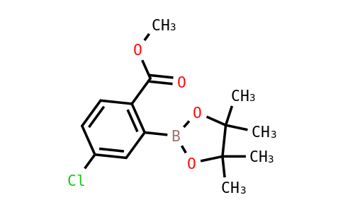 4-氯-2-(4,4,5,5-四甲基-1,3,2-二氧硼杂环戊烷-2-基)苯甲酸甲酯