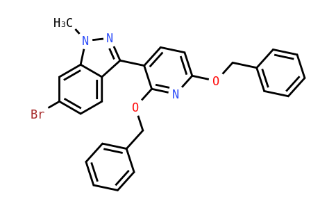 3-(2,6-双(苄氧基)吡啶-3-基)-6-溴-1-甲基-1H-吲唑