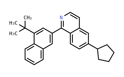 1-(4-(叔丁基)萘-2-基)-6-環(huán)戊基異喹啉