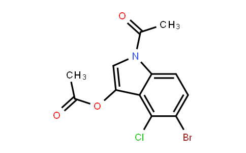 (1-Acetyl-5-bromo-4-chloroindol-3-yl) acetate